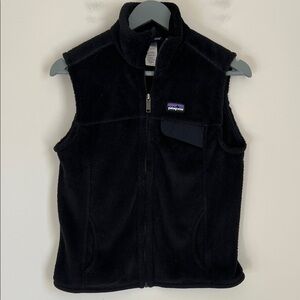 Patagonia Women's‎ Fleece Vest Re Tool Black Size Small Polartec